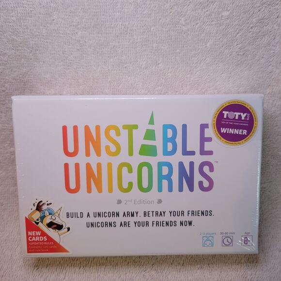 Unstable Unicorns Base Card Game 2nd Edition NEW SEALED - Picture 1 of 5